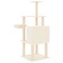 Voir la diapositive 5 : VIDAXL Arbre a chat avec griffoirs en sisal creme 132 cm