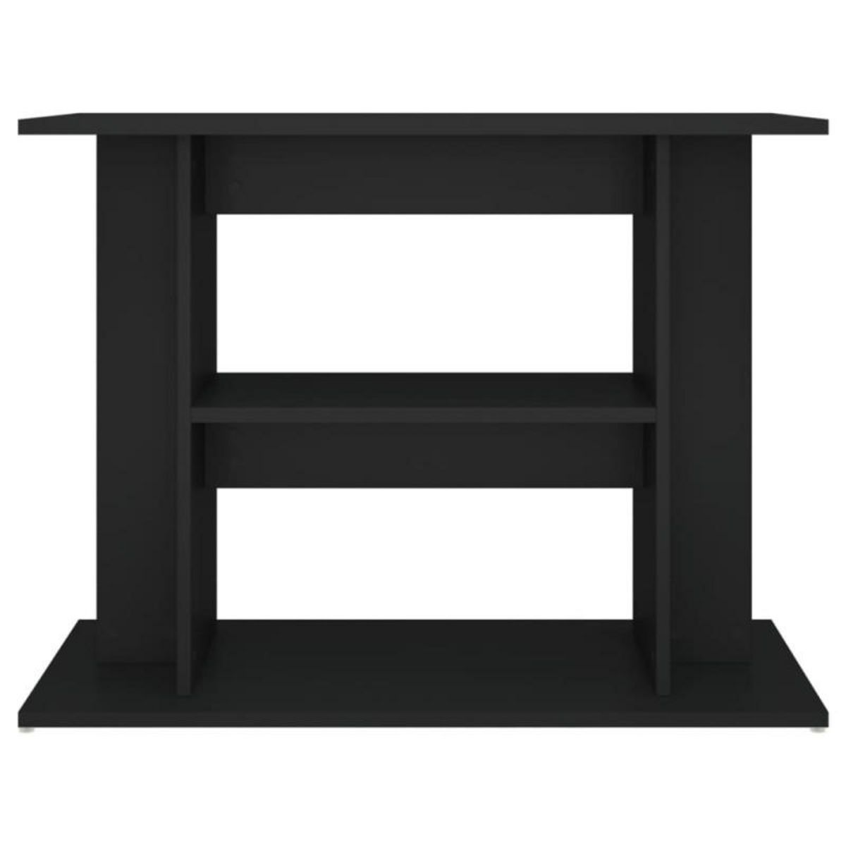 VIDAXL Support pour aquarium noir 80x35x60 cm bois d ingénierie