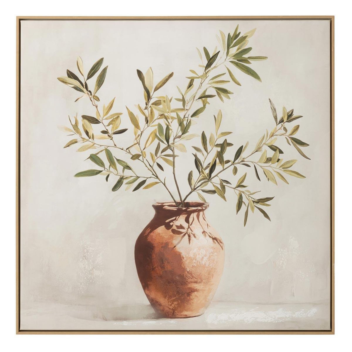 Paris Prix Tableau Déco Branche  Olivier  82x82cm Multicolore