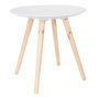 Voir la diapositive 2 : Paris Prix Lot de 2 Tables Gigognes  Sanda  49cm Blanc