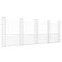 Voir la diapositive 2 : VIDAXL Panier de gabion en forme de U avec 5 poteaux Fer 500x20x200 cm
