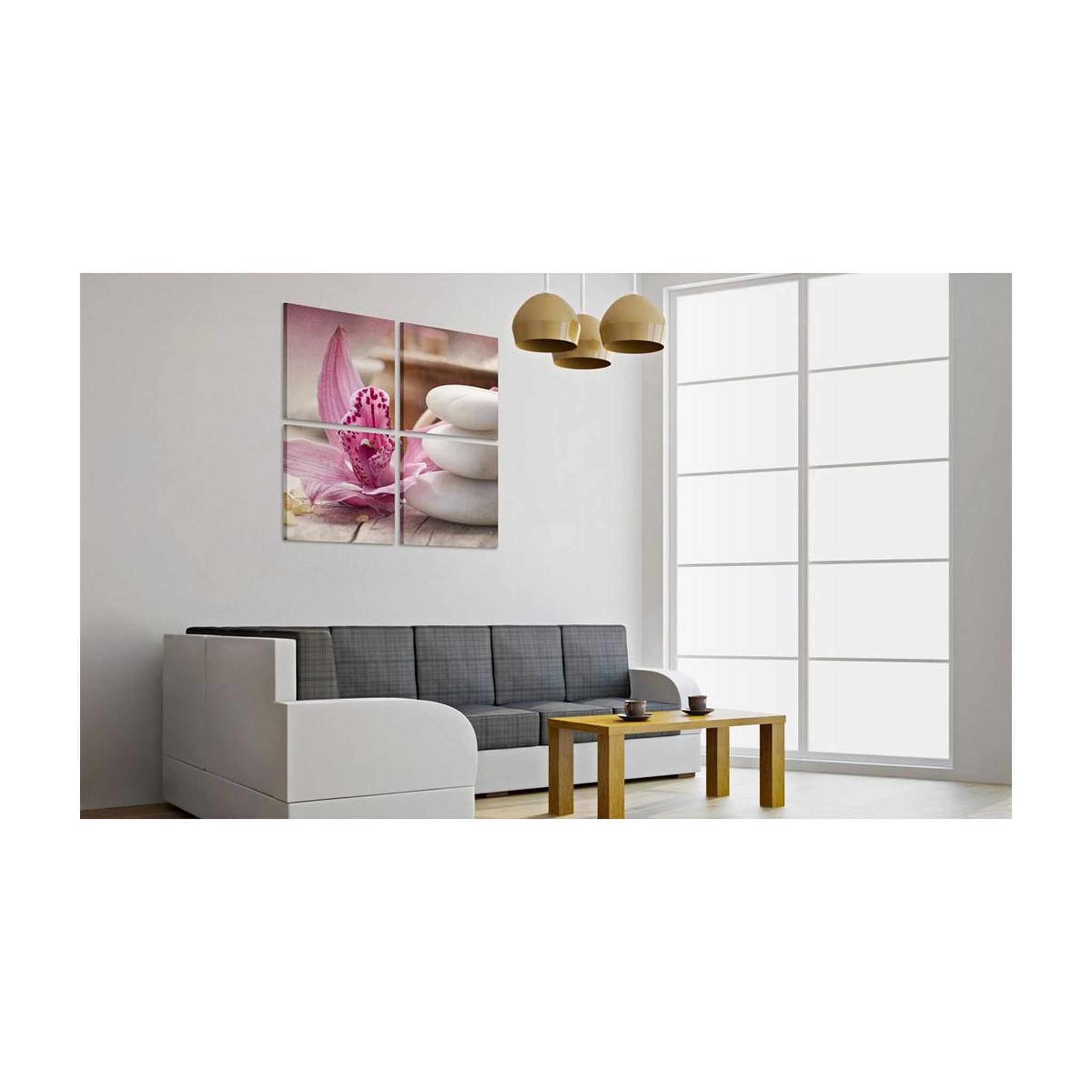 Voir la diapositive 2 : Paris Prix Tableau Imprimé  Orchidée & Zen