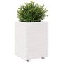 Voir la diapositive 4 : VIDAXL Jardiniere blanc 50x50x72,5 cm bois de pin massif