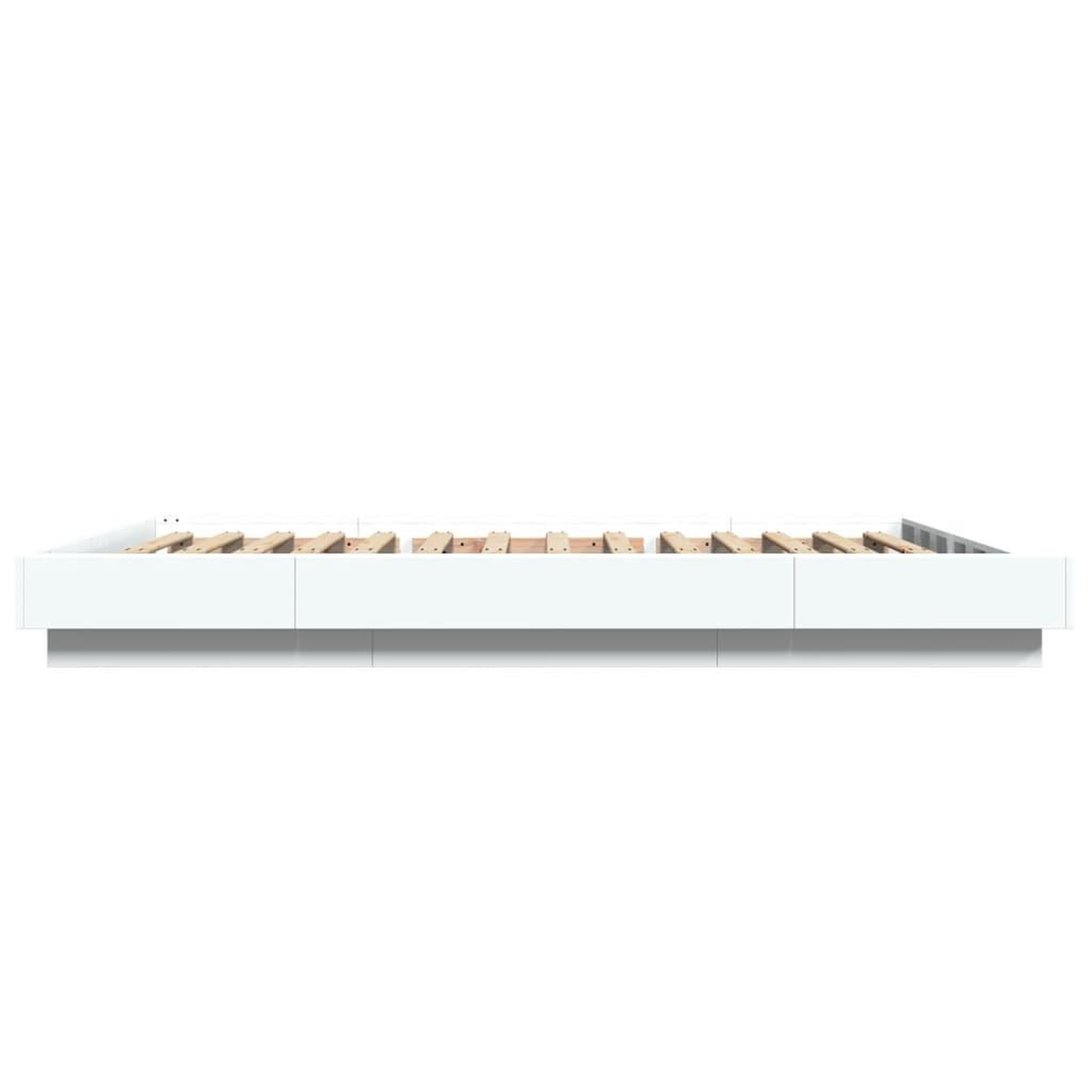 Voir la diapositive 5 : VIDAXL Cadre de lit sans matelas blanc 140x190 cm