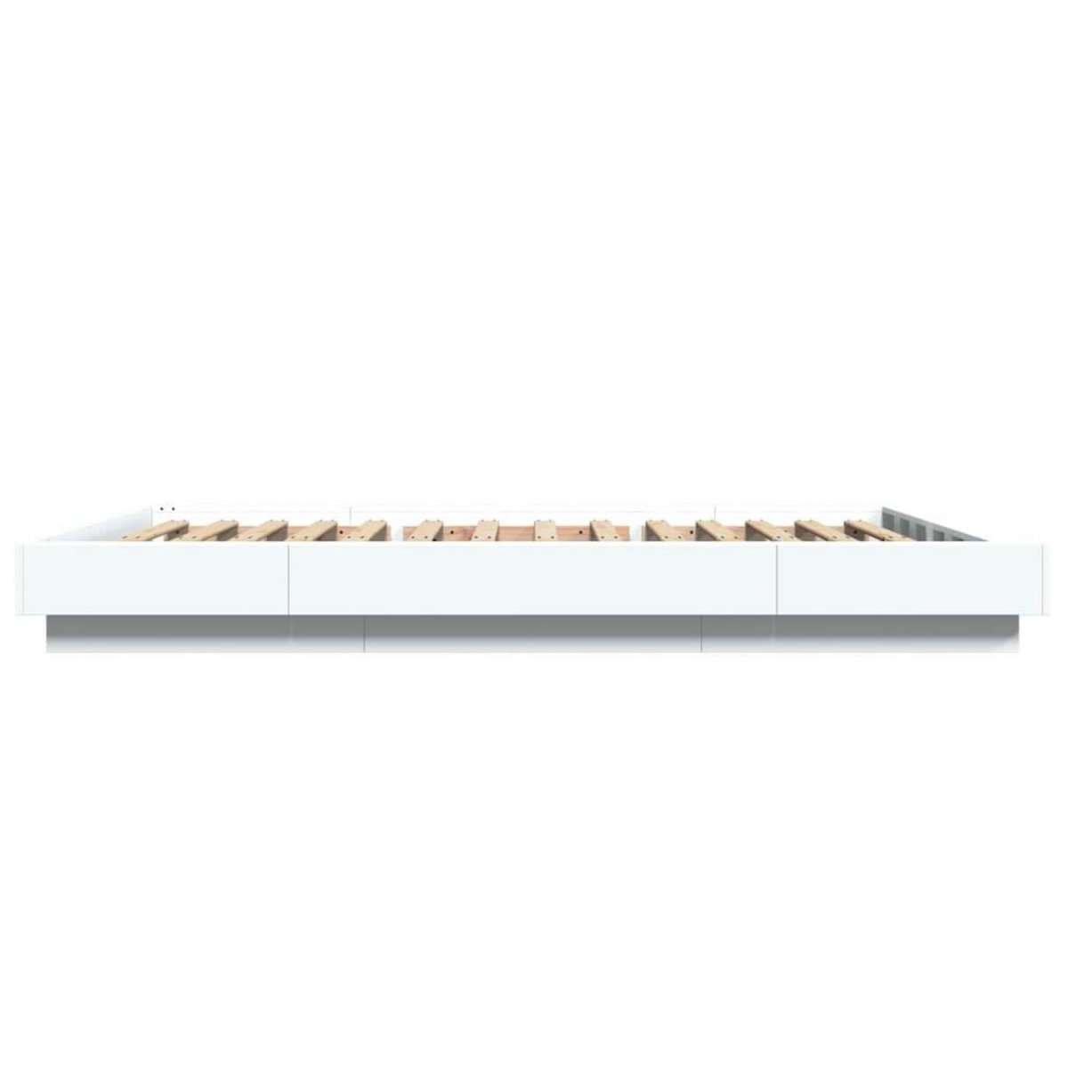 VIDAXL Cadre de lit sans matelas blanc 140x190 cm