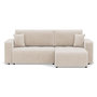 Voir la diapositive 1 : BEST MOBILIER Nicole - canapé d'angle réversible 5 places convertible avec coffre en tissu