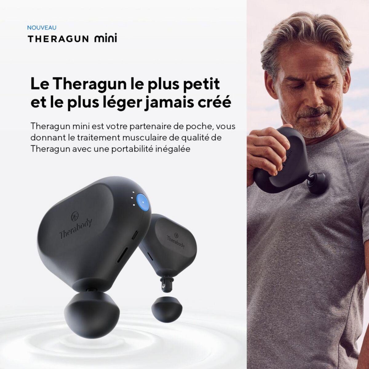 THERAGUN Pistolet de massage Theragun Mini 2.0