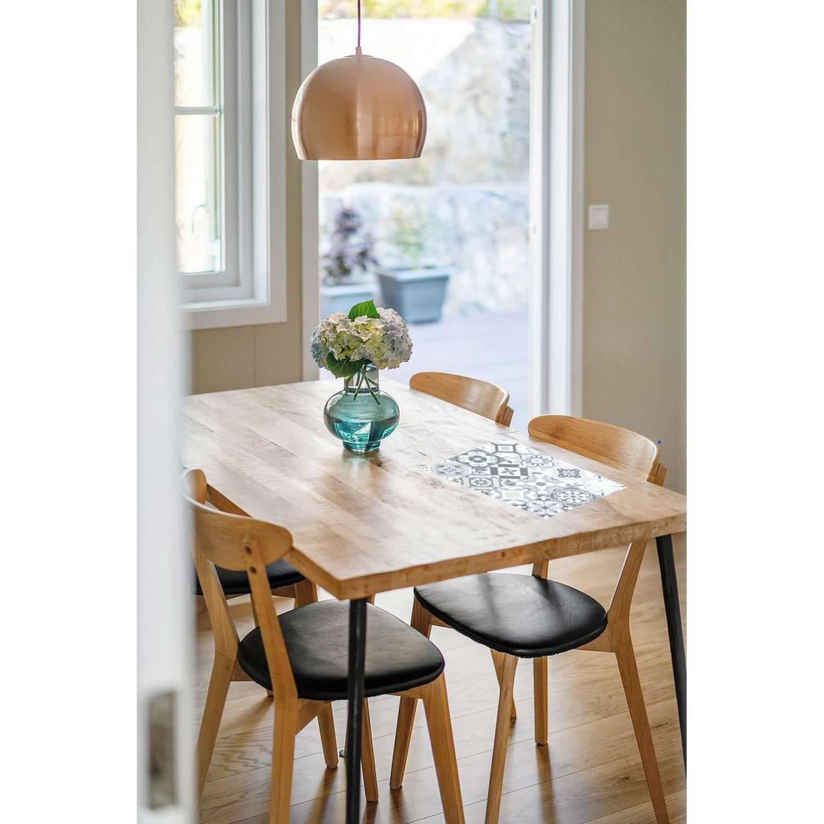 SECRET DE GOURMET Lot de 6 sets de table rectangulaire Carreaux de ciment - 45 x 30 cm - Gris