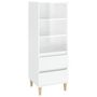 Voir la diapositive 2 : VIDAXL Buffet haut Blanc brillant 40x36x110 cm Bois d'ingenierie