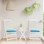 VIDAXL Coussins de chaise de jardin 2 pcs bleu 50x50x3 cm tissu oxford