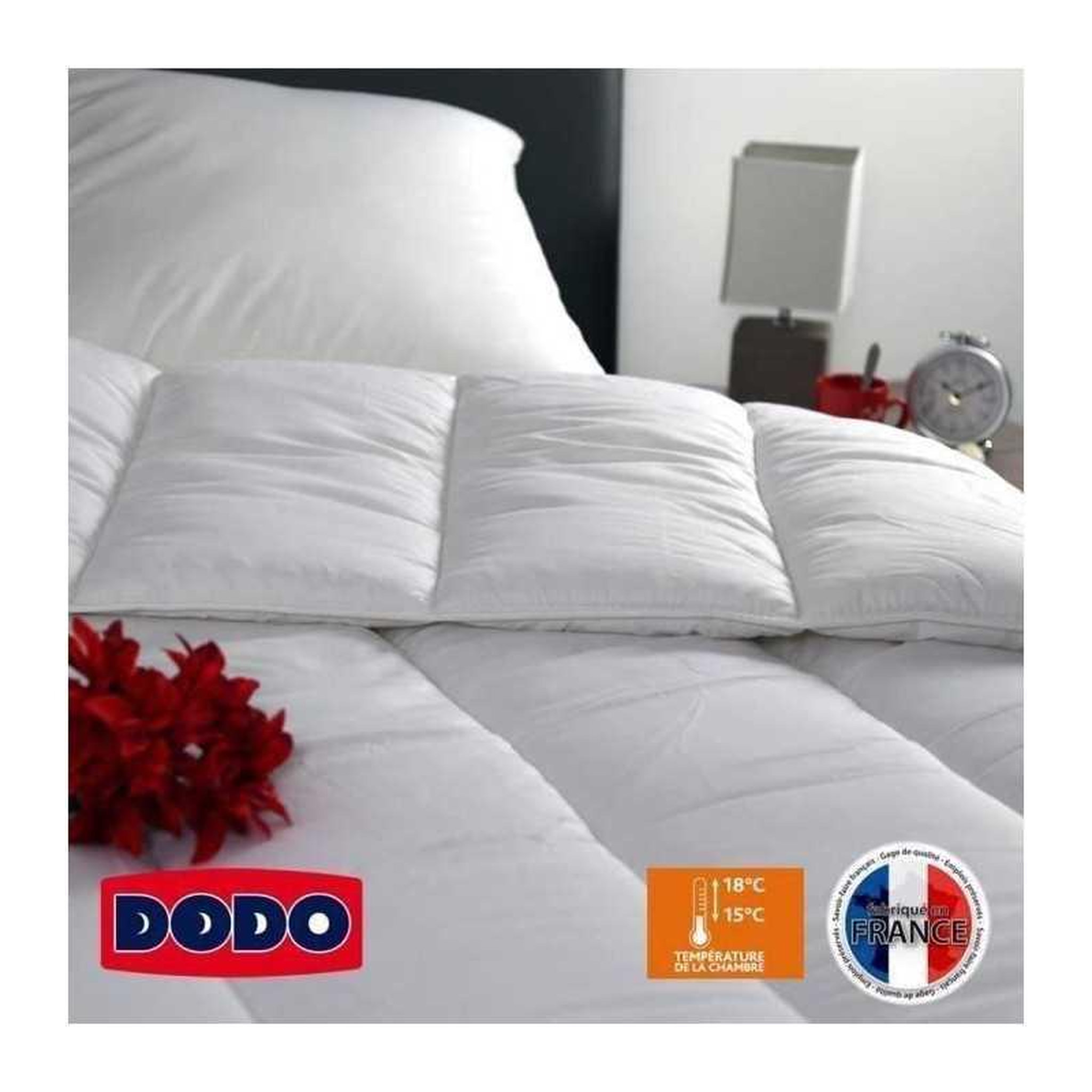 Voir la diapositive 2 : DODO Couette chaude dodo vancouver 220 x 240 cm, 400 g/m², blanche