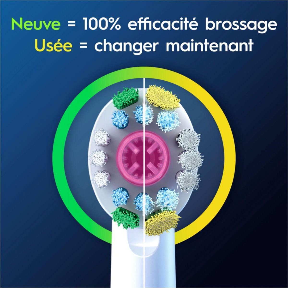 ORAL B Brossette dentaire Brossettes 3D White x3 X-filaments