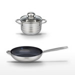 ELO Lot Poêle céramique 32cm & Faitout 12cm Elo Profi Therm Platinum