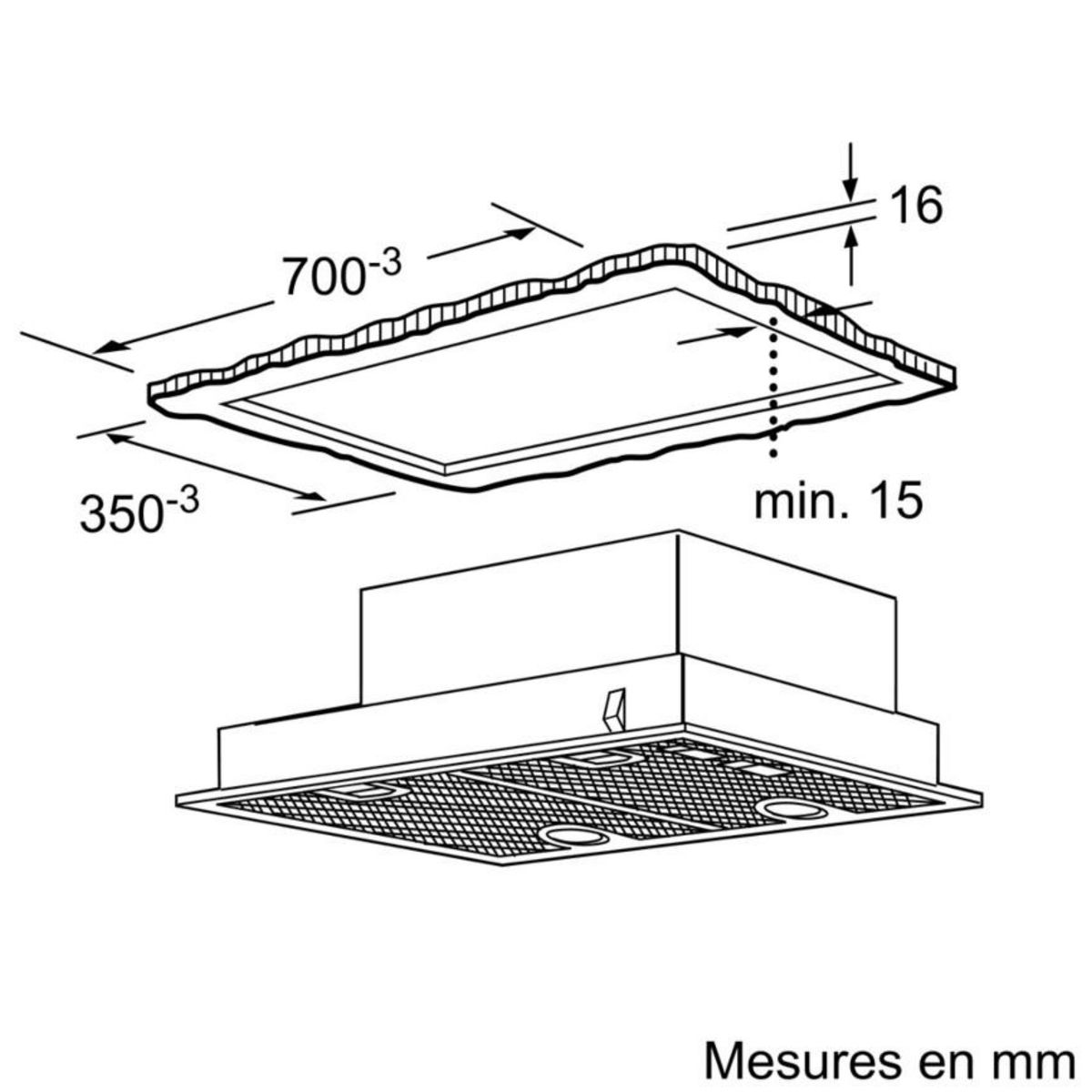 Siemens Groupe filtrant 75cm 56db 638m3/h argent métallisé - lb75565
