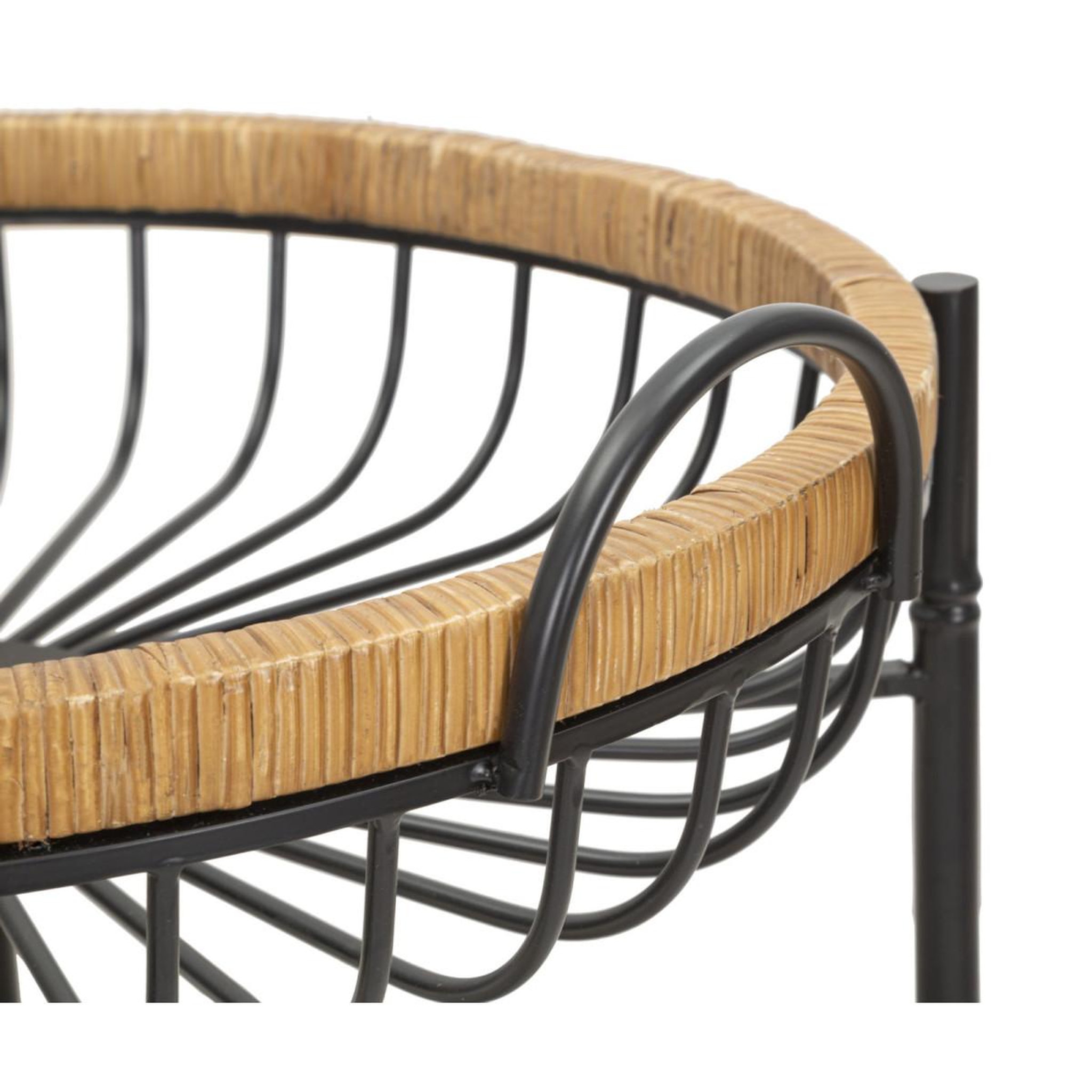 Voir la diapositive 4 : Paris Prix Desserte de cuisine à roulettes  cebu  62cm noir & naturel
