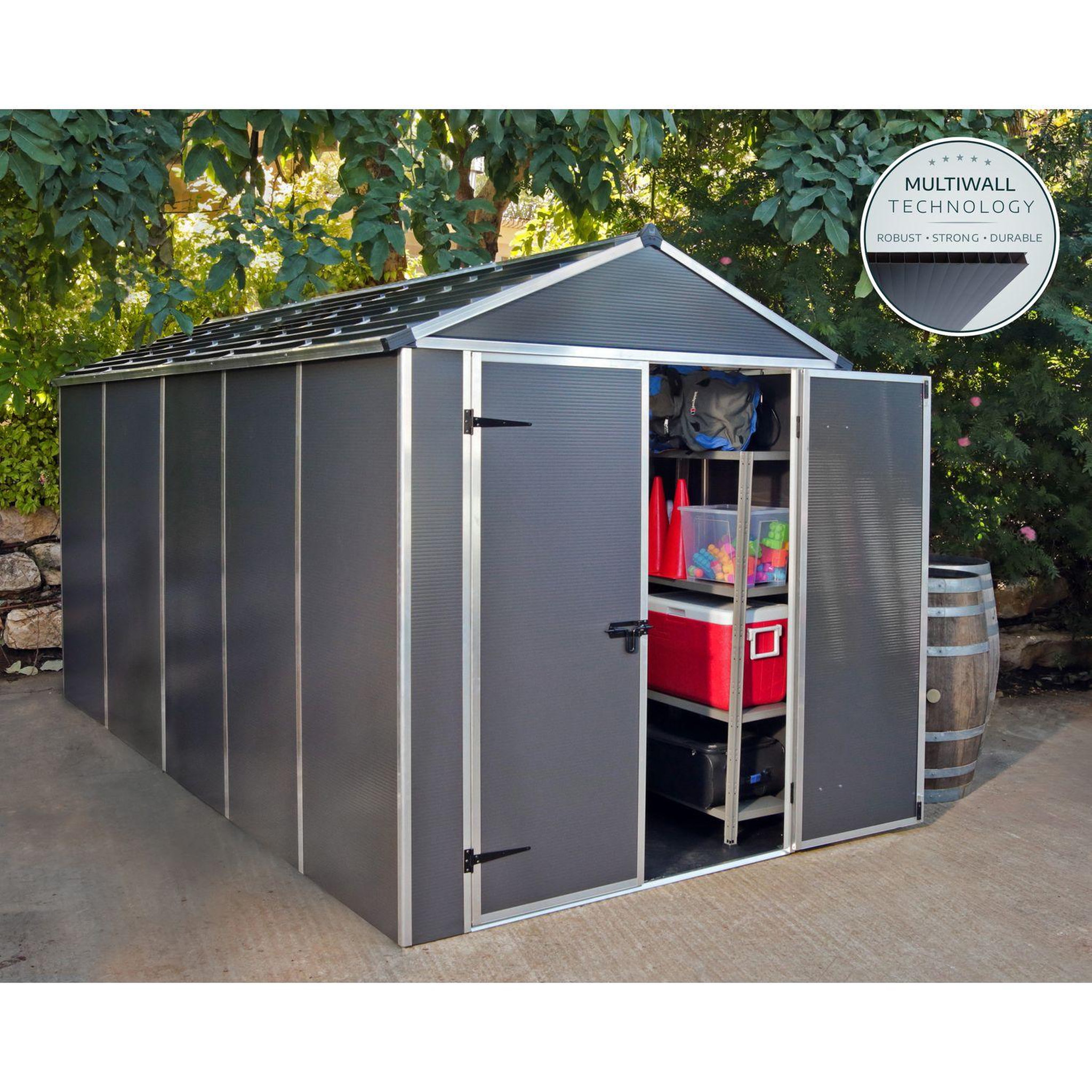 Voir la diapositive 2 : Canopia by PALRAM Abri de jardin résine - 7m² - RUBICON SHED