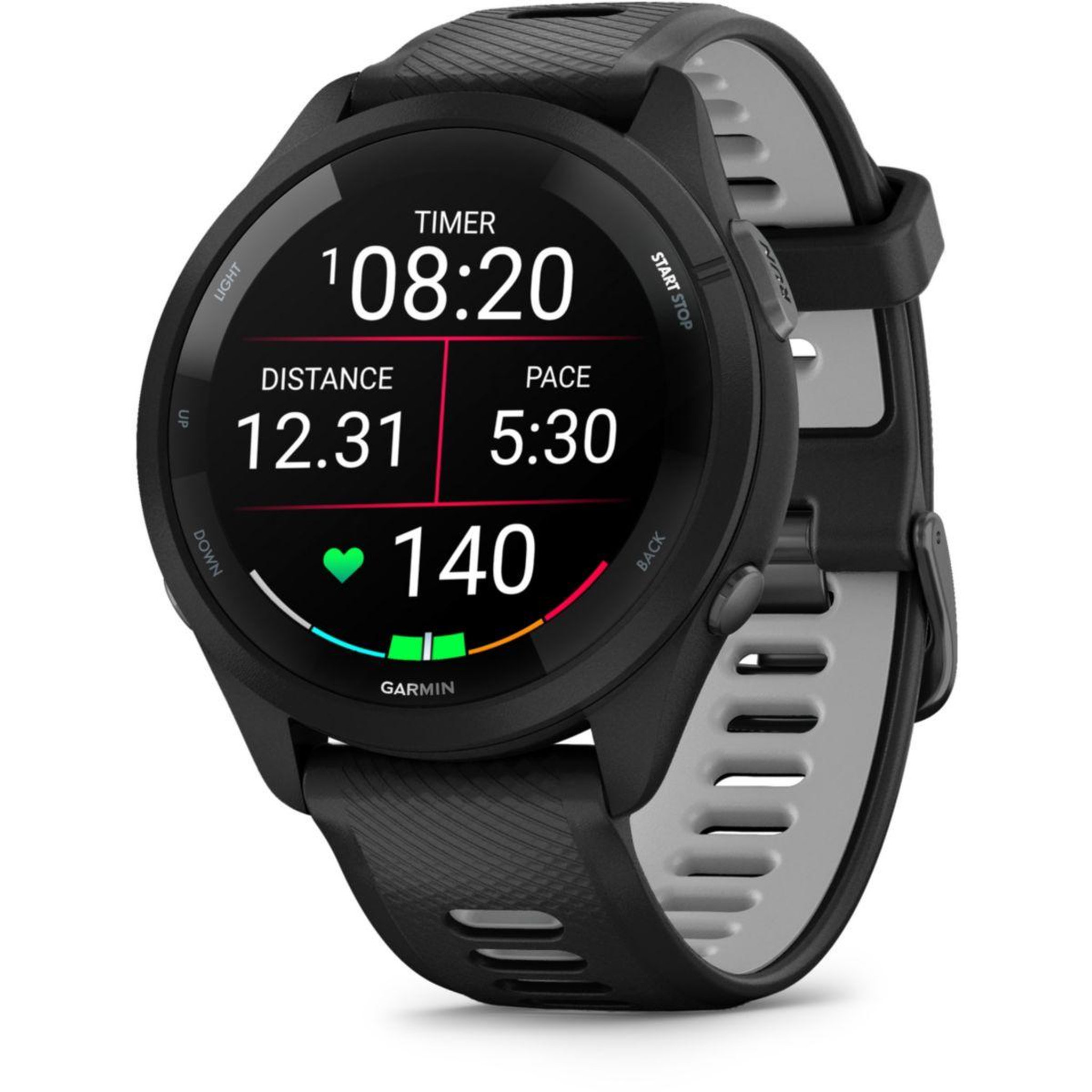 Voir la diapositive 3 : GARMIN Montre connectée forerunner 265 music noire / gris amoled gps ip6x
