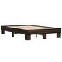 Voir la diapositive 3 : VIDAXL Cadre de lit sans matelas chene marron 135x190 cm