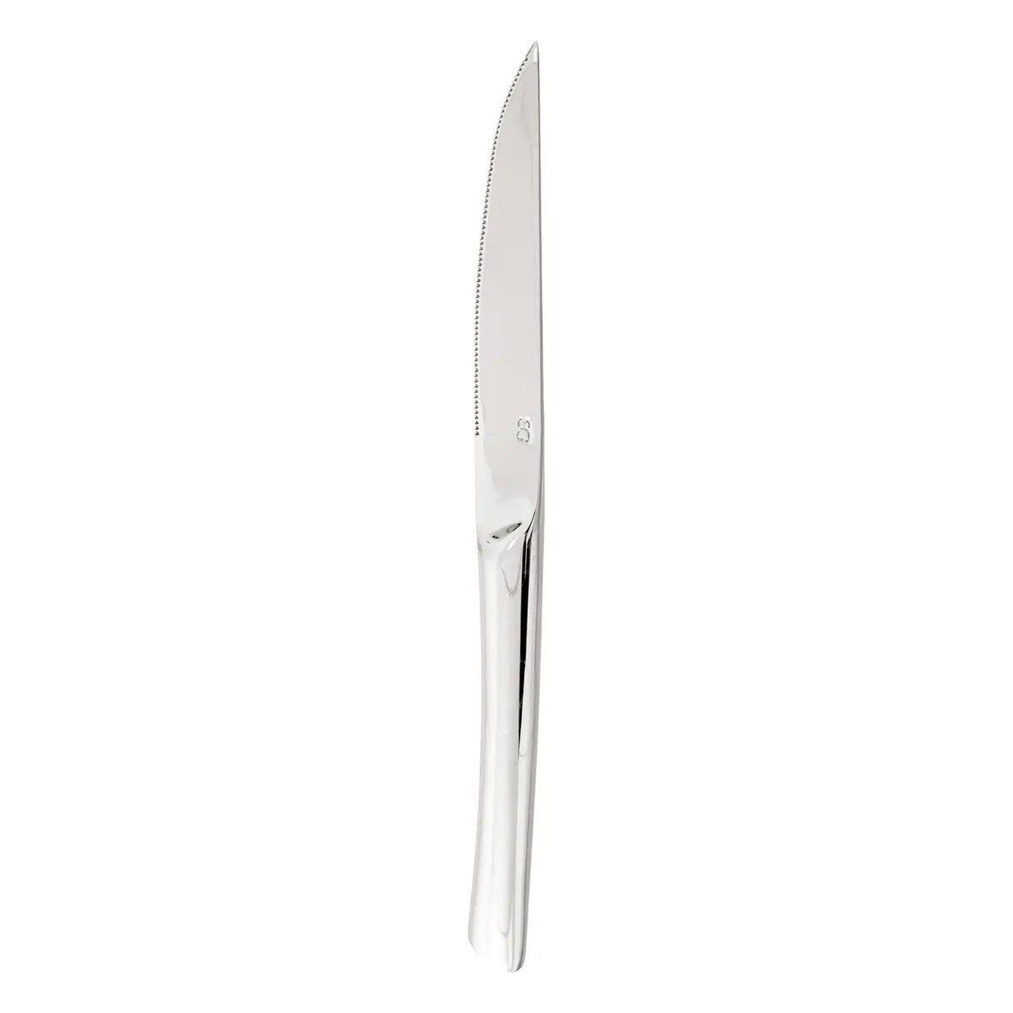 Voir la diapositive 2 : SECRET DE GOURMET Lot de 4 couteaux à steak  olympe  22cm argent