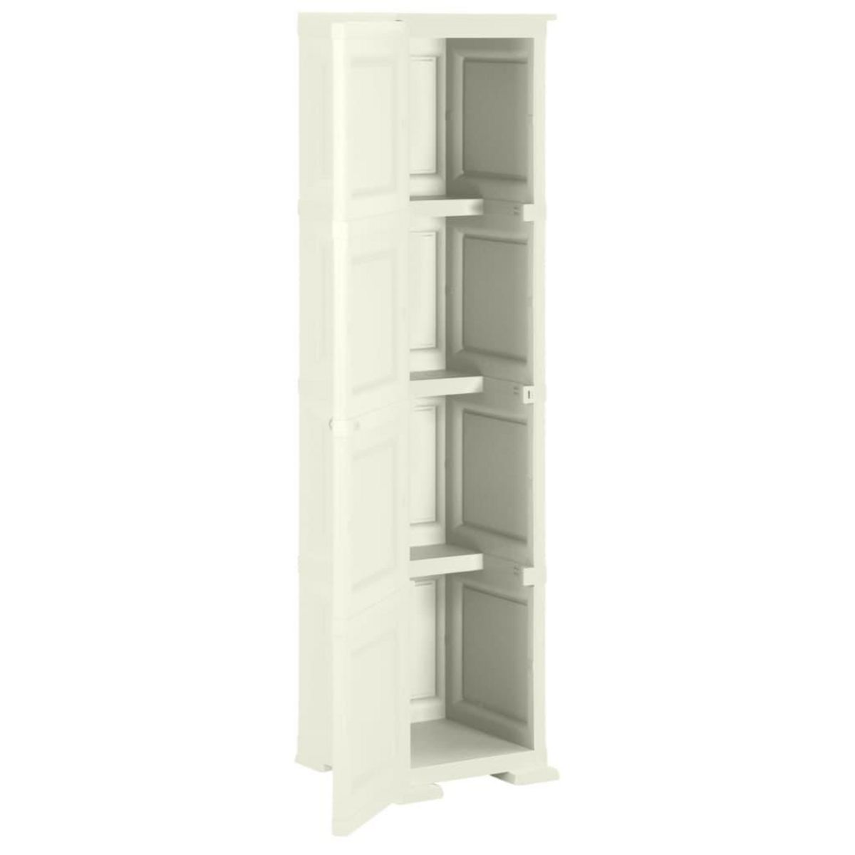 VIDAXL Armoire plastique 40x43x164 cm design bois glace a la vanille