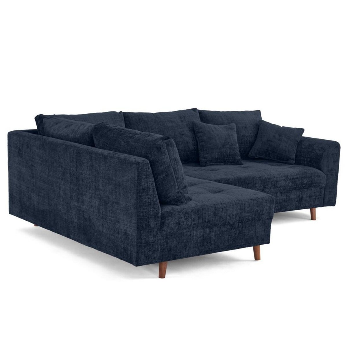 LISA DESIGN Rune - canapé d'angle gauche 4 places en velours texturé