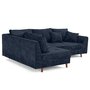Voir la diapositive 5 : LISA DESIGN Rune - canapé d'angle gauche 4 places en velours texturé