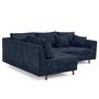 Voir la diapositive 5 : LISA DESIGN Rune - canapé d'angle gauche 4 places en velours texturé