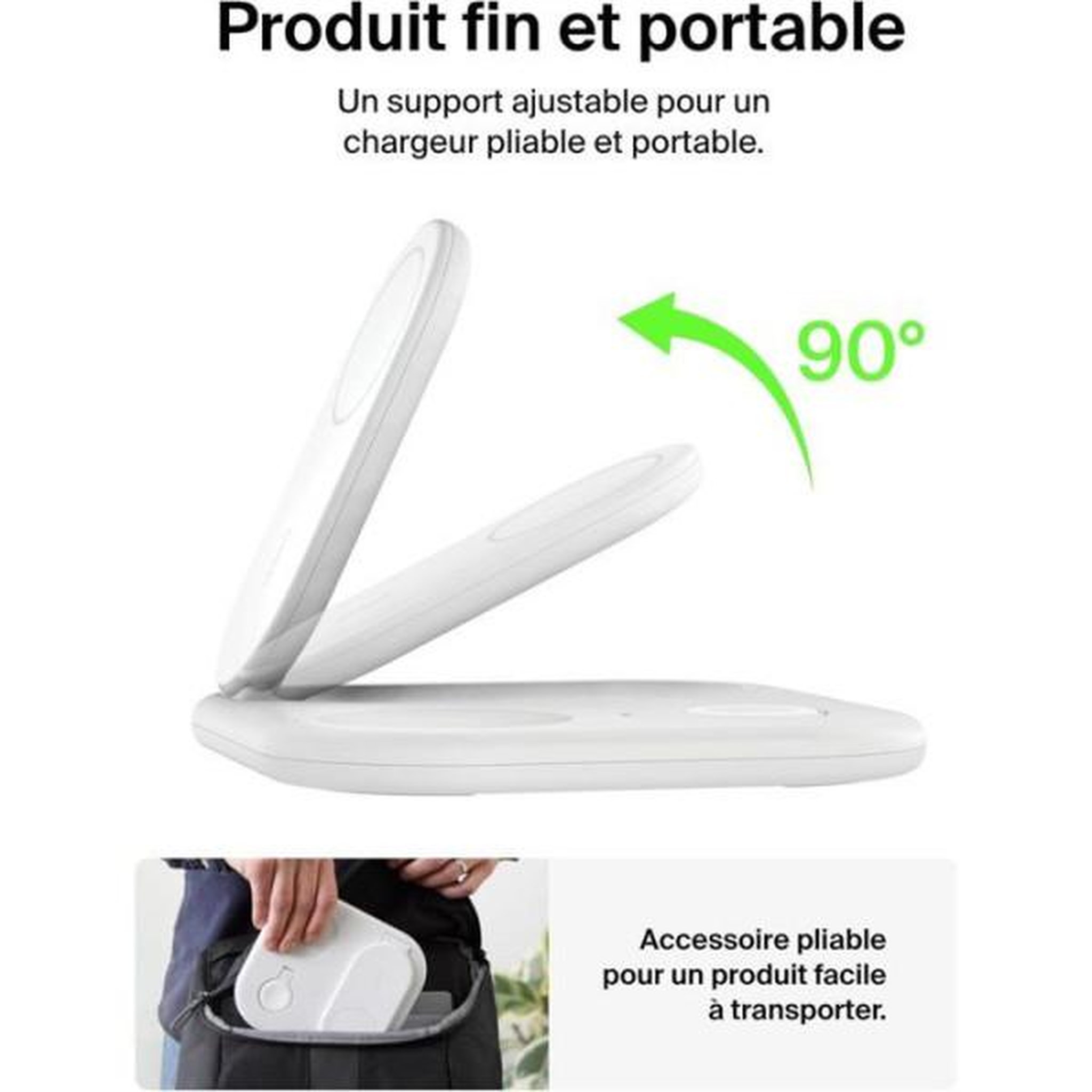 Voir la diapositive 6 : Belkin Chargeur induction induction 15w 3en1 blanc