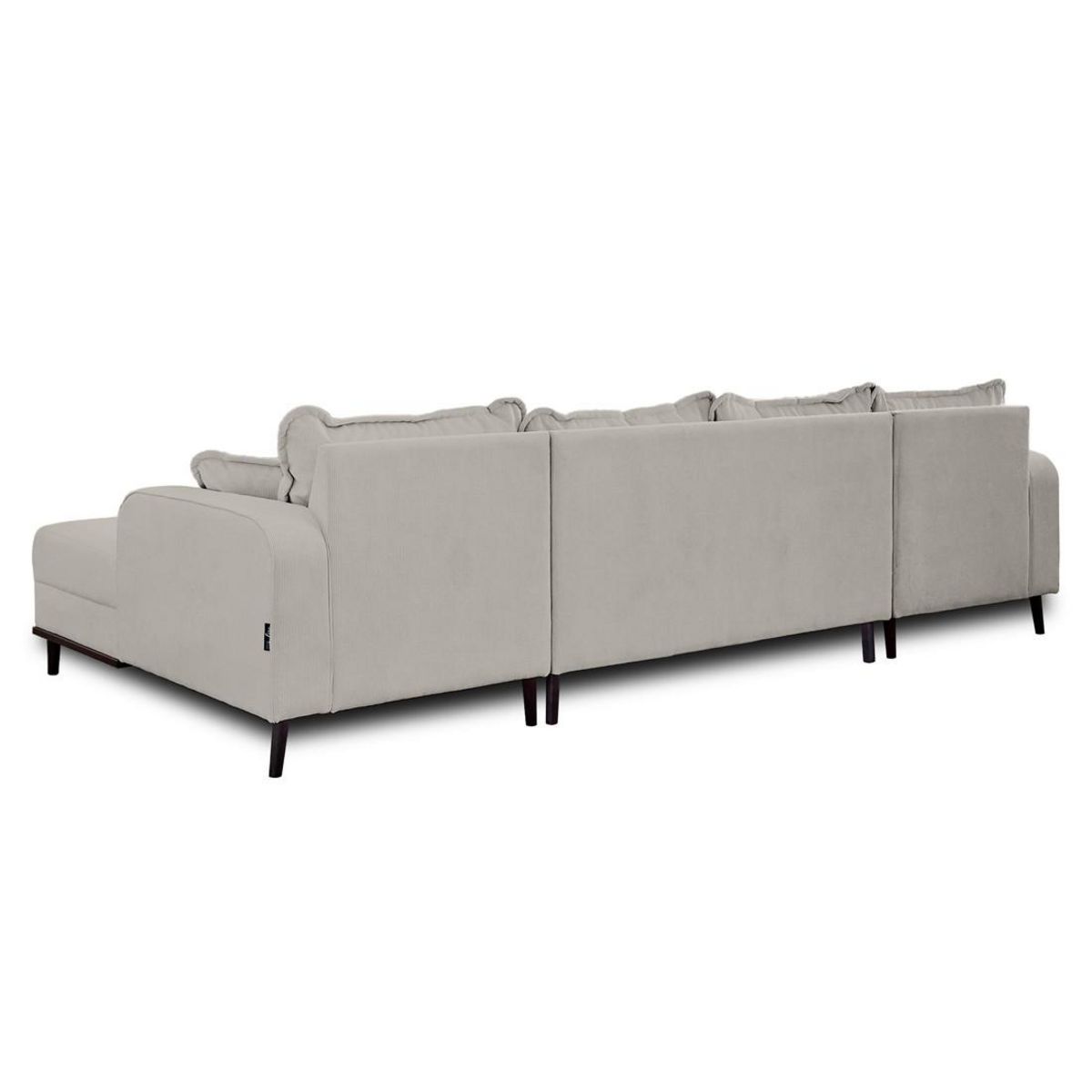 LISA DESIGN Albane - canapé panoramique en u - 7 places - en velours côtelé