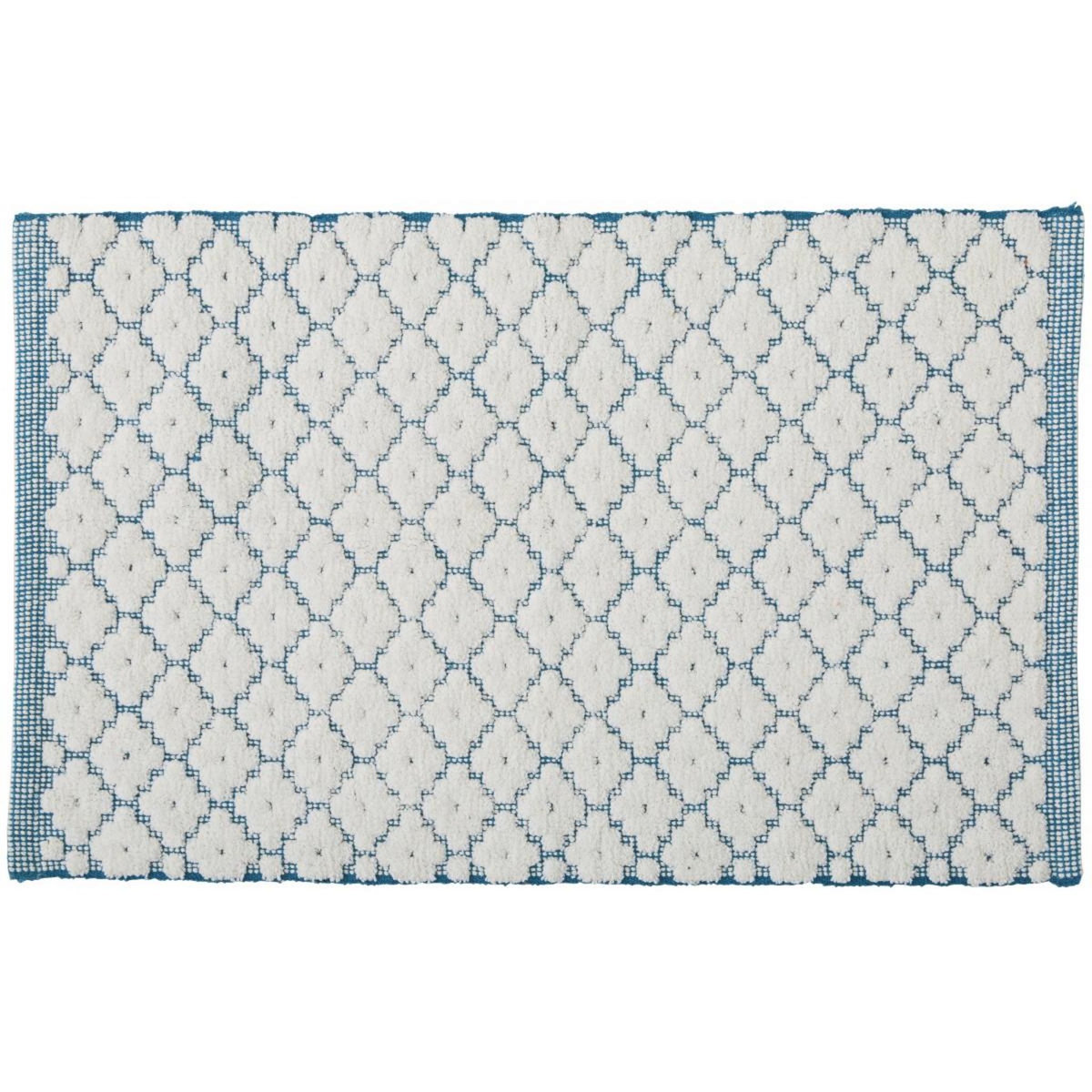 GUY LEVASSEUR Tapis de bain déco en coton tufté 50x80cm