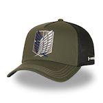 CAPSLAB Casquette prenium Scout Attack des Titans. Coloris disponibles : Vert