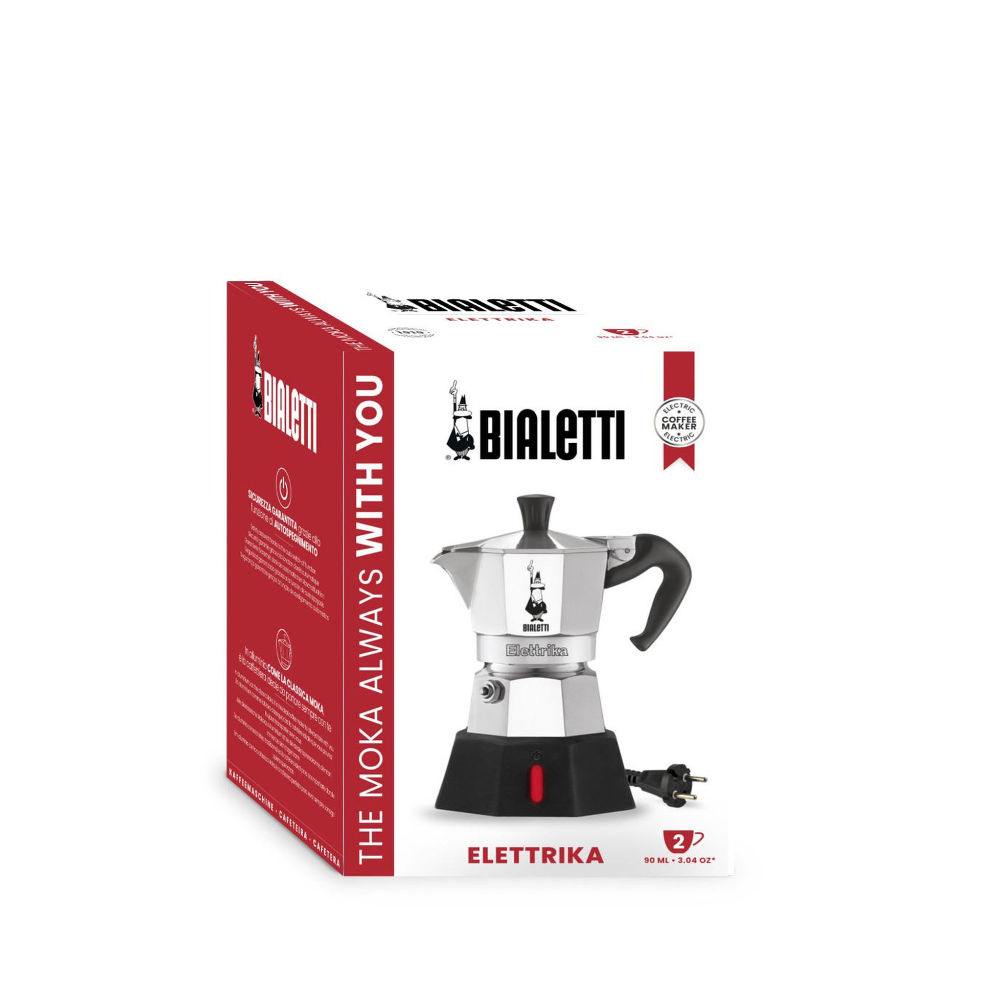 Voir la diapositive 3 : BIALETTI Cafetière électrique bialetti moka timer avec minuterie intégrée 2 tasses