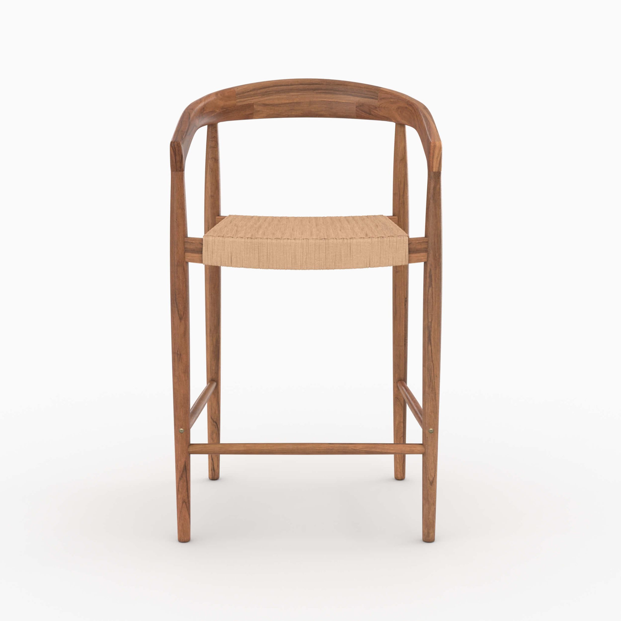 Voir la diapositive 3 : MAISON PAVANE Lot de 2 chaises pour îlot central 65 cm-bali