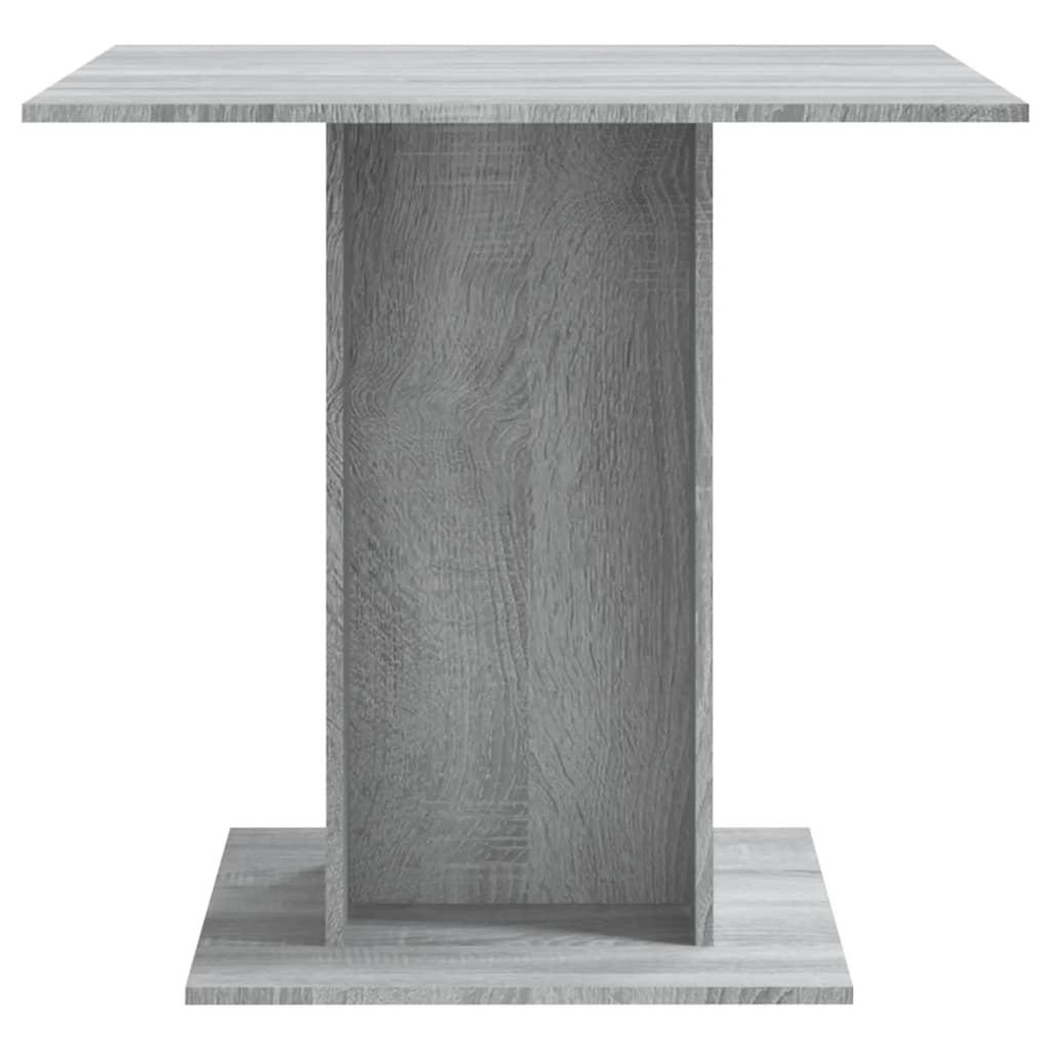 Voir la diapositive 4 : VIDAXL Table a dîner Sonoma gris 80x80x75 cm Bois d'ingenierie