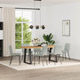 Voir la diapositive 1 : VIDAXL Chaises a manger lot de 6 gris clair velours