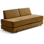 Voir la diapositive 5 : BEST MOBILIER Brescia - banquette 3 places convertible en tissu velours relief
