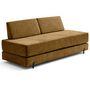Voir la diapositive 5 : BEST MOBILIER Brescia - banquette 3 places convertible en tissu velours relief