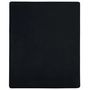 Voir la diapositive 2 : VIDAXL Drap-housse Jersey Noir 140x200 cm Coton