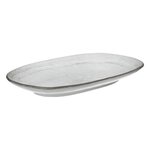 SECRET DE GOURMET Plat de Présentation Déco  Flower  37cm Gris