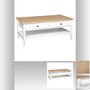 Voir la diapositive 3 : ATMOSPHERA Table basse Solen 4 tiroirs - Pin et Blanc