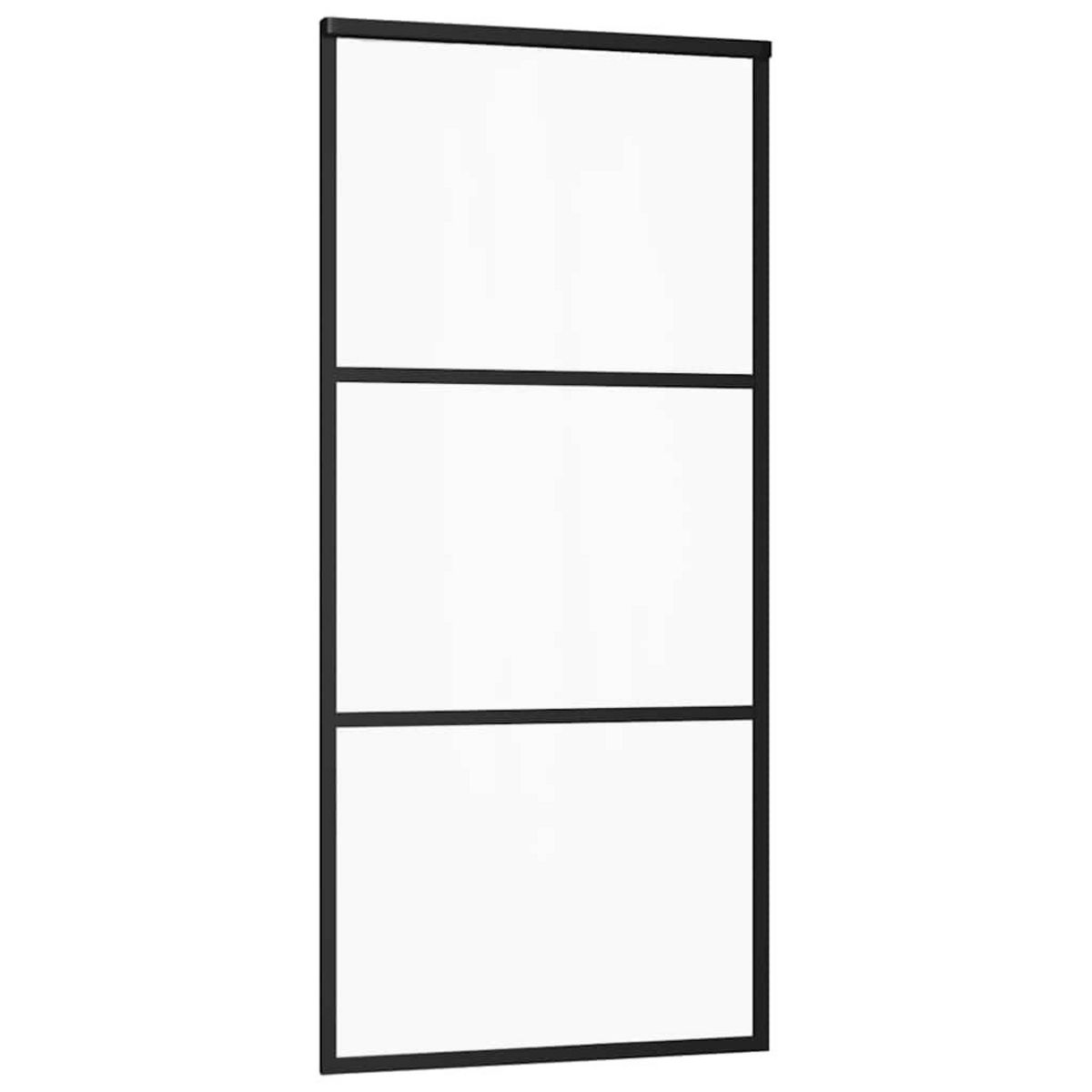 VIDAXL Porte coulissante avec kit de quincaillerie 90x205 cm Verre ESG