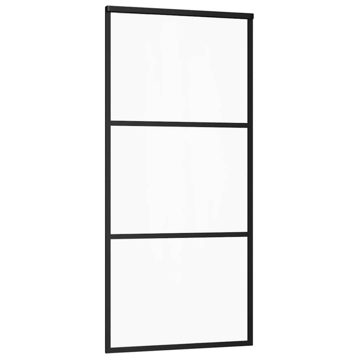 VIDAXL Porte coulissante avec kit de quincaillerie 90x205 cm Verre ESG