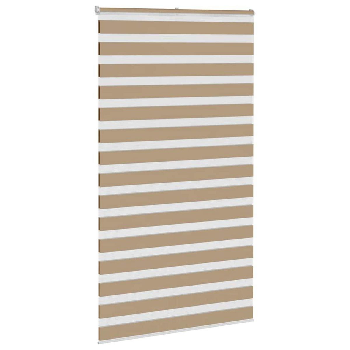 VIDAXL Store zebre marron sable largeur du tissu 130,9 cm polyester