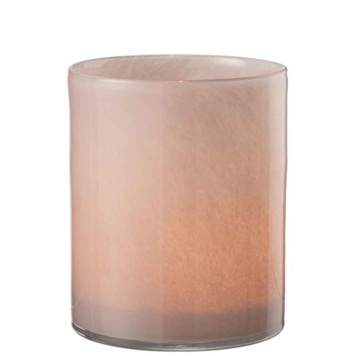 Paris Prix Photophore Design en Verre  Jade  18cm Rose