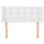Voir la diapositive 3 : VIDAXL Tete de lit avec oreilles Blanc 83x16x78/88 cm Similicuir