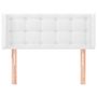 Voir la diapositive 3 : VIDAXL Tete de lit avec oreilles Blanc 83x16x78/88 cm Similicuir