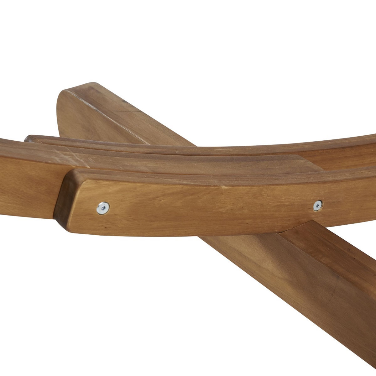GARDENSTAR Hamac et son support - Bois d'accacia - 227.5x68x4cm