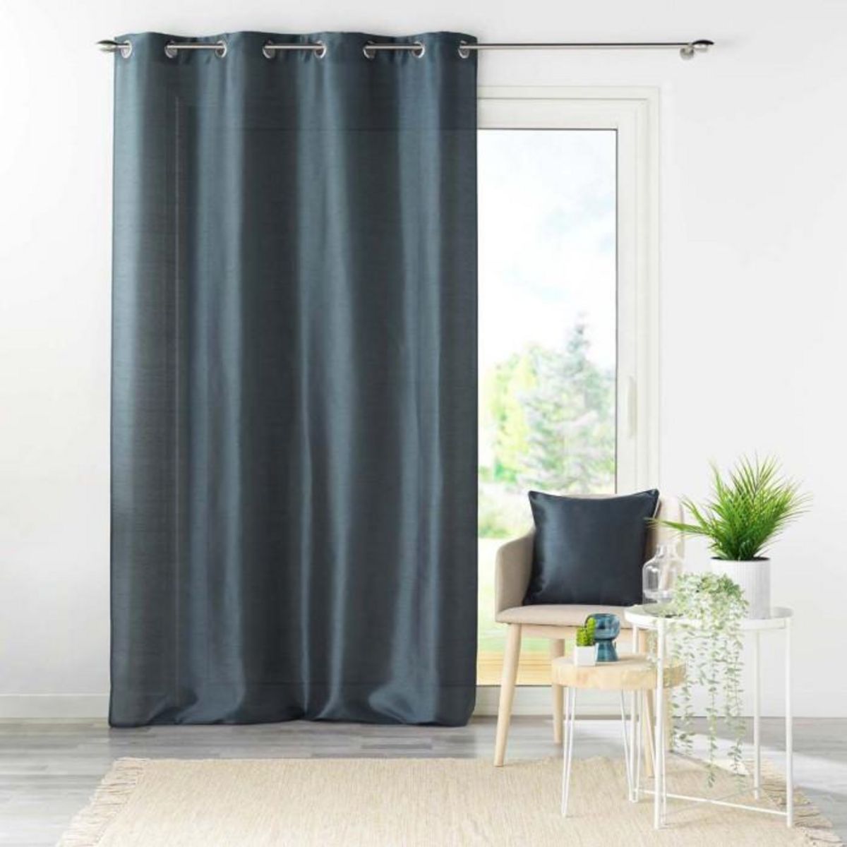 Paris Prix Housse de Coussin  Shana  40x40cm Marine