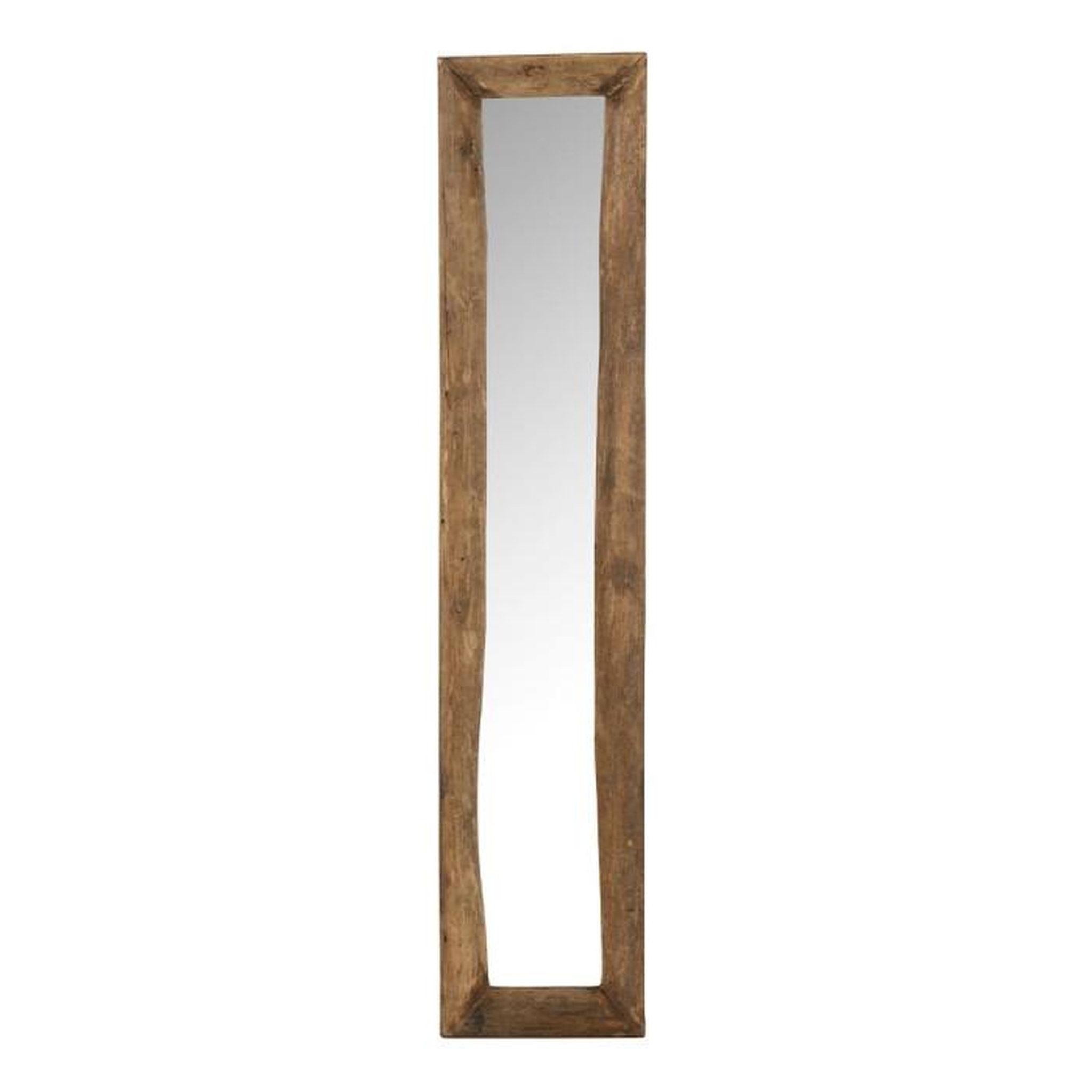 Voir la diapositive 1 : Paris Prix Miroir à Poser Déco en Bois  Slim  120cm Marron