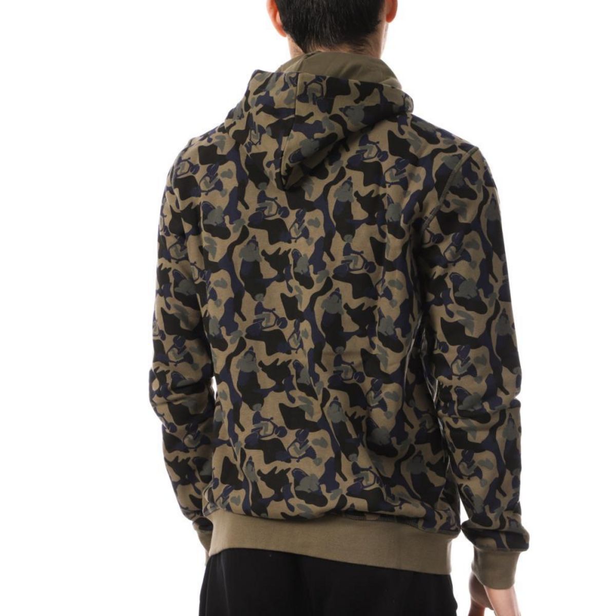 JUSTOVERTHETOPJOTT Sweat Zippé /Noir Homme Jott Mexico Camo